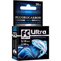 Леска AQUA FC Ultra Fluorocarbon 100% 30m 0,18mm