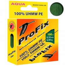 Шнур плетен. AQUA ProFix Dark-Green 0,10mm 100m