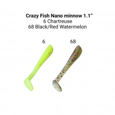 Мягкая приманка Crazy Fish NANO MINNOW 1,1" 2,7cm 68-27-6/68-6