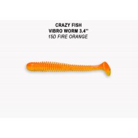 Мягкая приманка Crazy Fish VIBRO WORM Floating 8.5cm 15D