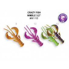 Мягкая приманка Crazy Fish Nimble 8cm M112-6-F