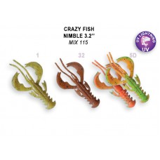 Мягкая приманка Crazy Fish Nimble 8cm M115-6-F