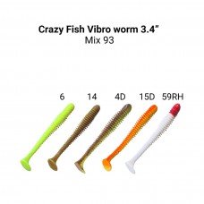 Мягкая приманка Crazy Fish VIBRO WORM Floating 8.5cm M93