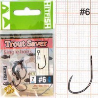 Крючок HITFISH Trout Saver Single Hook (без бородки) №6