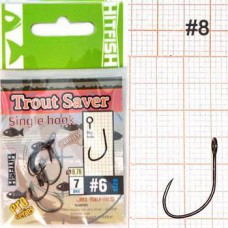 Крючок HITFISH Trout Saver Single Hook (без бородки) №8