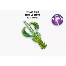 Мягкая приманка Crazy Fish Nimble 6,5cm 22-6