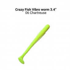 Мягкая приманка Crazy Fish VIBRO WORM Floating 8.5cm 6