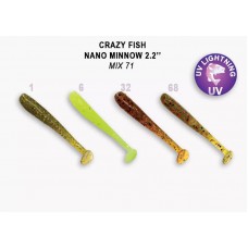 Мягкая приманка Crazy Fish NANO MINNOW 2.2" 5,5cm 22-55-M71-6