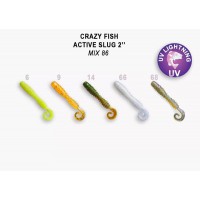 Мягкая приманка Crazy Fish Active Slug 2" 29-50-M86-6 5см (10 шт)