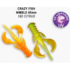 Мягкая приманка Crazy Fish Nimble 6,5cm 18D-6