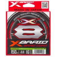Шнур плетен. YGK X-Braid Braid Cord X8 150m #1.2/25lb Chartreuse