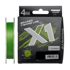 Шнур плетен. Favorite X1 PE 4x 150m  #1.5/0.205mm 11.4kg/25lb (light green)